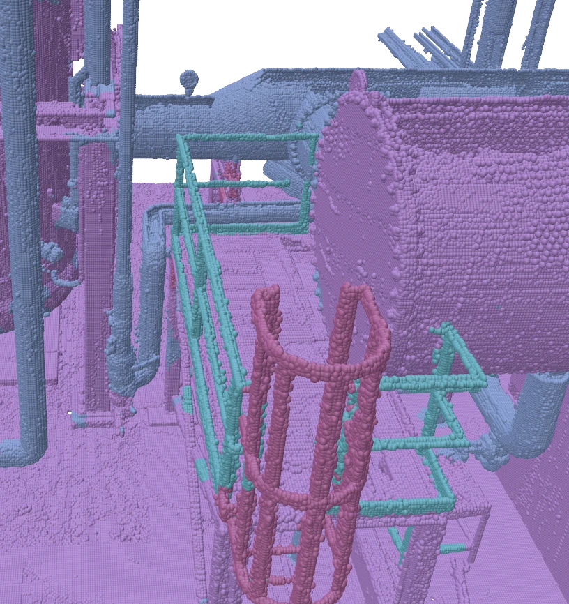Handrail AI Point Cloud Labelling